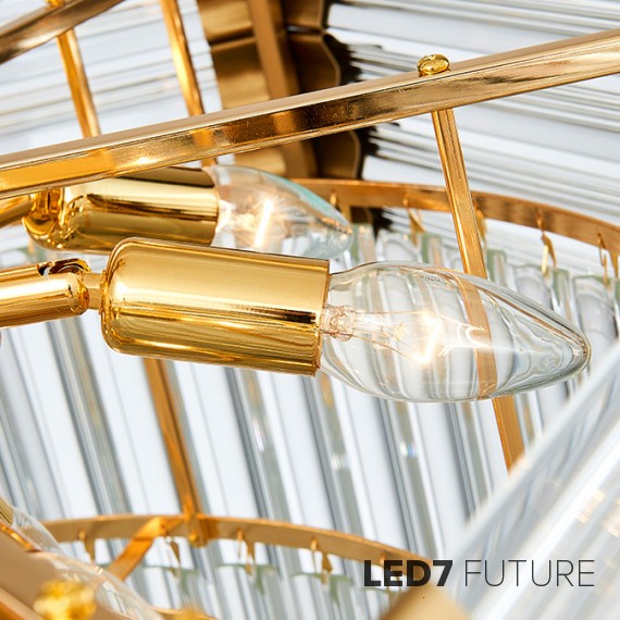 Loft Industry Modern - Robo Glass Chandelier